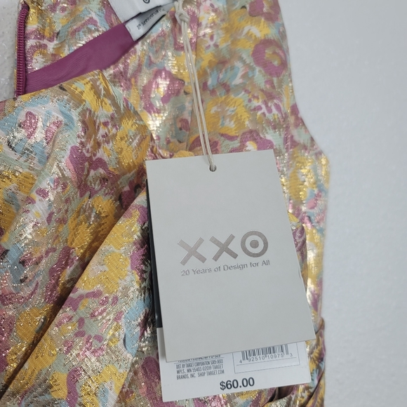 Zac Posen Target Gold Brocade Cocktail Party Dress Pockets Womens 8 NWT - Picture 12 of 14